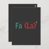 FA (LA)8 Funny Nerdy Math Weihnachtsgeschenk Postkarte (Vorne/Hinten)