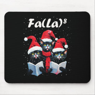 Fa La 8 Katzen singen Weihnachtslieder Katzenliebh Mousepad