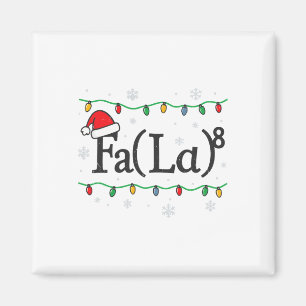 Fa (la) 8 Lustiger Mathematik-Lehrer Weihnachten H Magnet