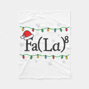 Fa (la) 8 Lustiger Mathematiklehrer Weihnachten Hä Fleecedecke