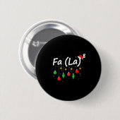 Fa (la) 8 Lustiger Weihnachtsmann Fa La Mathematik Button (Vorne & Hinten)