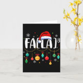 Fa (la) 8 Lustiger Weihnachtsmann Fa La Mathematik Karte (Gelbe Blume)