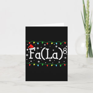 Fa (la)8 Lustiger Weihnachtsmann Fa La Mathematikl Karte