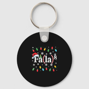 Fa (la) 8 Lustiger Weihnachtsmann Santa Fa La Math Schlüsselanhänger