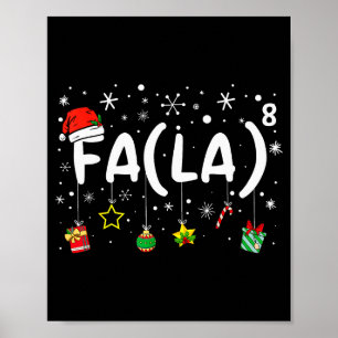 Fa (la)8 Lustiges Weihnachten Santa Fa La Matheleh Poster