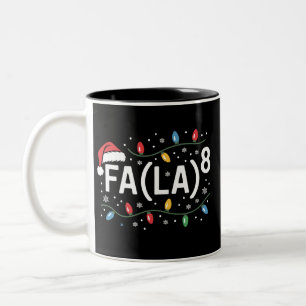 FA (LA)8 Lustiges Weihnachten Santa Fa La Matheleh Zweifarbige Tasse