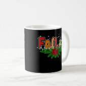 Fa (La) 8 Santa Kariert Claus Fa La Math Lehrerin Kaffeetasse (VorderseiteRechts)