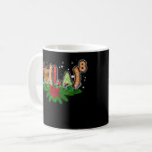 Fa (La) 8 Santa Kariert Claus Fa La Math Lehrerin Kaffeetasse (Vorderseite Links)