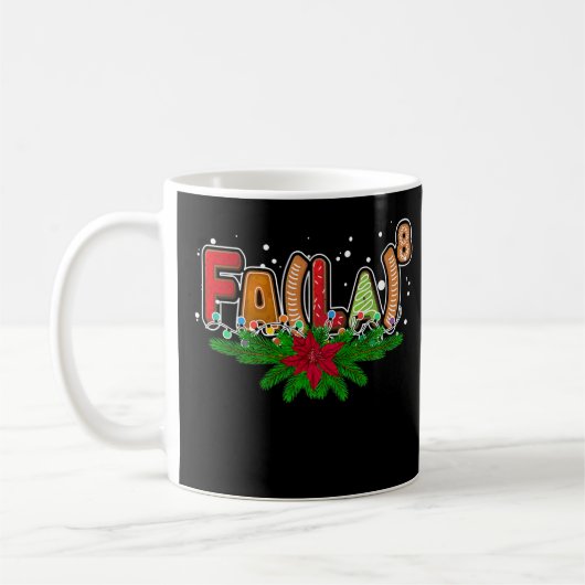 Fa (La) 8 Santa Kariert Claus Fa La Math Lehrerin Kaffeetasse (Links)