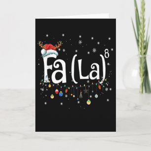 Fa (la)8 Spaß Weihnachten Weihnachtsfeier La Math  Karte