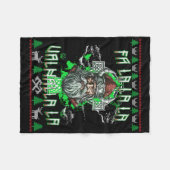 Fa La 8 Valhalla Weihnachtsmannmütze Viking Skull Fleecedecke (Vorderseite (Horizontal))