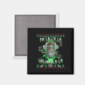 Fa La 8 Valhalla Weihnachtsmannmütze Viking Skull Magnet (Vorderseite/Rückseite)
