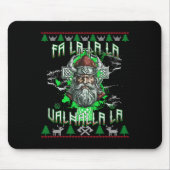 Fa La 8 Valhalla Weihnachtsmannmütze Viking Skull Mousepad (Vorne)