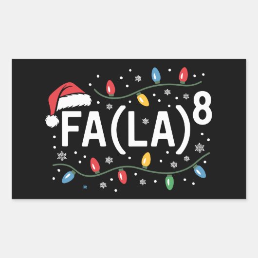 FA (LA)8 Weihnachten Weihnachten Weihnachten La Ma Rechteckiger Aufkleber (Vorderseite)