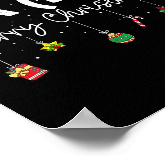 Fa (la)8 Weihnachten Weihnachtsmann Fa La Math Leh Poster (Ecke)