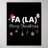 Fa (la)8 Weihnachten Weihnachtsmann Fa La Math Leh Poster (Vorne)