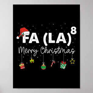 Fa (la)8 Weihnachten Weihnachtsmann Fa La Math Leh Poster