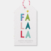 FA LA CHRISTMAS GIFT Spaß kühl leuchtend bunt. Geschenkanhänger (Vorderseite)