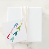 FA LA CHRISTMAS GIFT Spaß kühl leuchtend bunt. Geschenkanhänger (Beispiel)