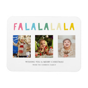 Fa La Christmas Niedliche Pastete 3 Foto Collage Magnet