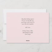 Fa La Christmas Niedliches Foto Feiertagskarte (Rückseite)