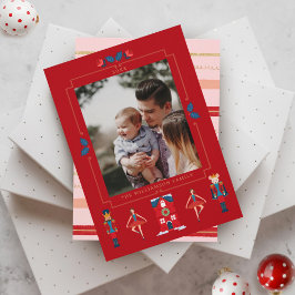 Fa La Christmas Nutcracker Ballet Dancer Feiertagskarte