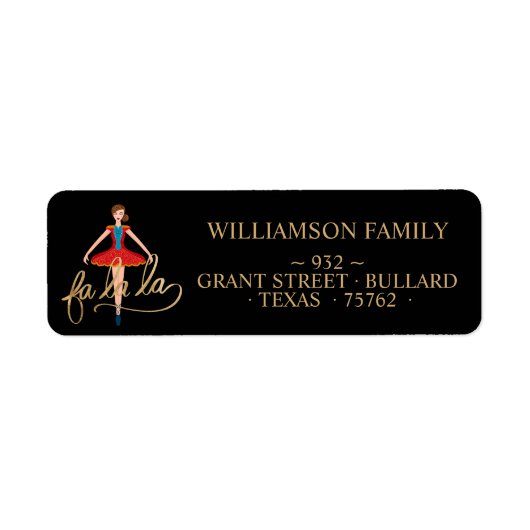 Fa La Christmas Nutcracker Ballett Tänzer Black (Vorne)