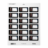 Fa La Christmas Nutcracker Mouse King To & From Adressaufkleber (Vorne)