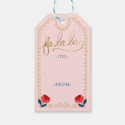 Fa La Christmas Nutcracker Mouse King To & From Geschenkanhänger (Rückseite)