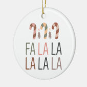 Fa La Christmas Retro Boho Tree Candycane Keramik Ornament (Links)