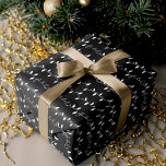 Fa La Christmas String Lights Schwarz-weiß & Gold Geschenkpapier Set<br><div class="desc">Spaß,  kühne und moderne festliche Verpackungspapier,  um Ihre Geschenke in einem modernen Stil zu kleiden. Das Design bietet lustige Weihnachts-Streichleuchten in Schwarz,  Weiß und Gold. Fun typografie fa la la ist in die Weihnachtssaiten Lichter integriert. Entwurf des Moodthology Papers</div>
