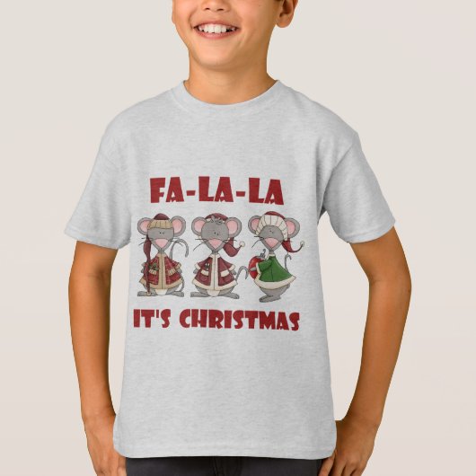 Fa La Christmas T - Shirt und Geschenke (Vorderseite)