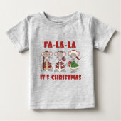 Fa La Christmas T - Shirt und Geschenke (Vorderseite)