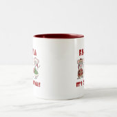 Fa La Christmas T - Shirt und Geschenke Zweifarbige Tasse (Mittel)
