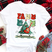 Fa La Christmas Tree Guitar Retro Tri-Blend Shirt
