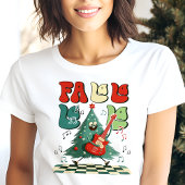 Fa La Christmas Tree Guitar Retro Tri-Blend Shirt