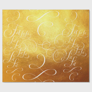 Fa la Deck - Weihnachts Gold Reich Geschenkpapier