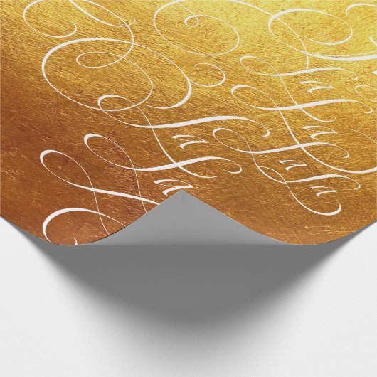 Fa la Deck - Weihnachts Gold Reich Geschenkpapier (Ecke)