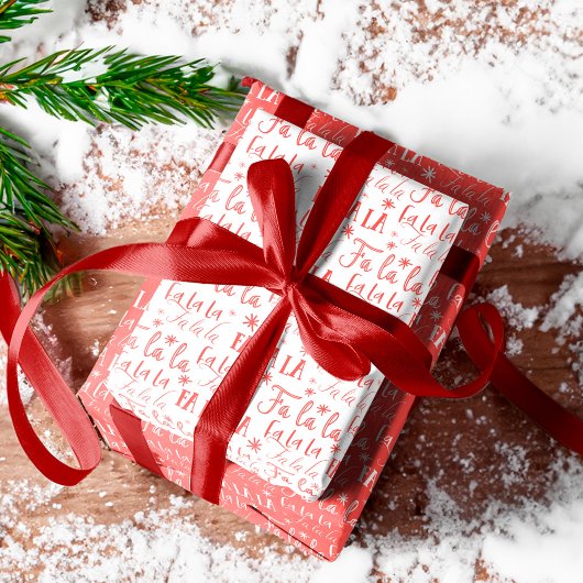 Fa La Dee Santa Claus Weihnachtsmuster Geschenkpapier Set