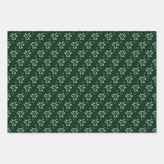 Fa La Festive Holly Weihnachten Geschenkpapier Set (Vorderseite 2)