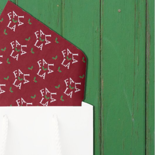 Fa La Festive Holly Weihnachten Seidenpapier