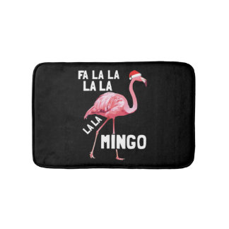 Fa La Flamingo Weihnachten Merry Xmas Badematte