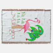 Fa La Flamingo Xmas Decke (Vorderseite)
