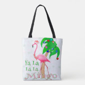 Fa La Flamingo Xmas Tasche (Rückseite)