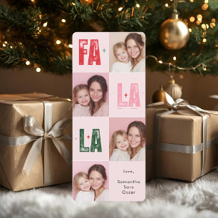 "Fa La Foto Weihnachtskarte Rosa und festlich