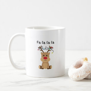 Fa La Funny Christmas Reindeer Coffee Tasse Spaß