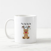 Fa La Funny Christmas Reindeer Coffee Tasse Spaß (Links)
