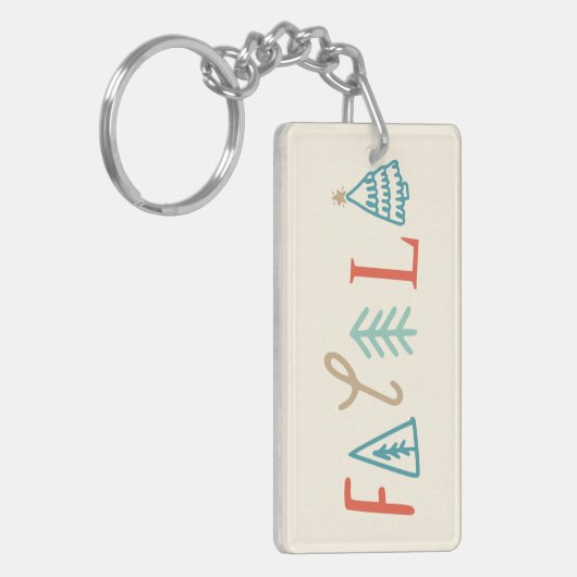 Fa La Funny Christmas Tree Holiday Baby Blanket Schlüsselanhänger (Vorderseite links)