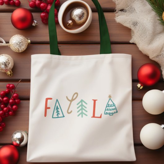 Fa La Funny Christmas Tree Holiday Tragetasche