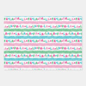 Fa La Garland - Weihnachts-Wrapping Sheets Geschenkpapier Set (Vorderseite)